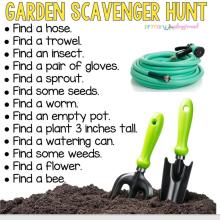 Garden Scavenger Hunt