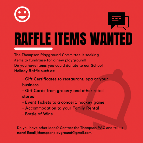 Raffle items wanted